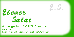 elemer salat business card